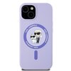 Etui KARL LAGERFELD Silicone KC Heads MagSafe do Apple iPhone 15 Fioletowy Model telefonu iPhone 15