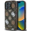 Etui GUESS Peony On 4G Background MagSafe do Apple iPhone 16 Pro Brązowy