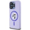 Etui KARL LAGERFELD Silicone KC Heads do Apple iPhone 15 Pro Max Fioletowy Seria telefonu iPhone