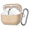 Etui na słuchawki TECH-PROTECT Silicon Hook do Samsung Galaxy Buds 3/3 Pro Beżowy