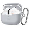 Etui na słuchawki TECH-PROTECT Silicon Hook do Samsung Galaxy Buds 3/3 Pro Szary