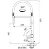 Bateria FRANKE Vital 120.0621.313 Czarny-stal szlachetna Kolor Czarny mat