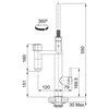 Bateria FRANKE Vital 120.0621.313 Czarny-stal szlachetna Rodzaj baterii Jednodźwigniowa