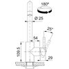 Bateria FRANKE Kubus 115.0529.202 Stal szlachetna Rodzaj baterii Jednodźwigniowa