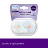 Smoczek PHILIPS AVENT Ultra Start SCF075/02 (2 sztuki) Wyposażenie 1 x etui