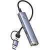 Hub BASEUS UltraJoy Series 4w1 USB Typu C, Pasywny
