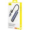 Hub BASEUS UltraJoy Series 4w1 USB Typu C, Pasywny Interfejs USB 3.2 Gen. 1