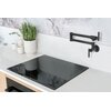 Bateria BERG Pot Filler 830135B Czarny mat Funkcje Głowica ceramiczna, Obrotowa wylewka, Długie regulowane ramię, Podwójna głowica
