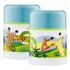 Termos AMBITION Junior Żyrafy Malawi i Karim 500 ml Pompka Nie