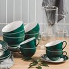 Zestaw filiżanek AMBITION Aura Green 220 ml (12 elementów) Zielony Pojemność [ml] 220