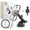 Uchwyt na telefon TECH-PROTECT MM15W-V5 MagSafe Dashboard & Vent Charger 15W Czarny