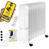 Grzejnik olejowy MISSION AIR Oslo 2500 W Biały Moc minimalna [W] 1000