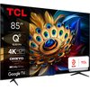 Telewizor TCL 85C69B 85" QLED 4K Google TV Dolby Vision Dolby Atmos HDMI 2.1 Smart TV Tak