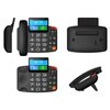 Telefon MAXCOM MM42D SE Czarny Współpraca z linią telefoniczną GSM
