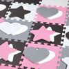 Mata piankowa NILS FUN MD03 30 x 30 cm (36 elementów) Różowy Funkcje rozwojowe Sprawność manualna