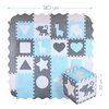 Mata piankowa NILS FUN MD03 30 x 30 cm (36 elementów) Miętowy Efekt świetlny Nie