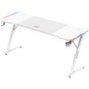 Biurko gamingowe HUZARO Hero 4.8 RGB Biały Głębokość [cm] 60