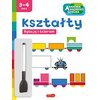 Książka z zadaniami Akademia Mądrego Dziecka. Rysuję i ścieram Kształty (miękka okładka) Płeć Dziewczynka