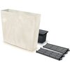 Doniczka PROSPERPLAST Urbi Case Beton Effect (77 x 68.5 x 23.5 cm) 100L Kremowy Materiał Tworzywo sztuczne
