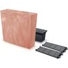Doniczka PROSPERPLAST Urbi Case Beton Effect (77 x 68.5 x 23.5 cm) 100L Pomarańczowy Materiał Tworzywo sztuczne