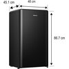 Lodówka HISENSE RR106D4CBE 86.7cm Czarna Liczba agregatów 1