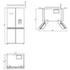Lodówka SHARP SJ-NFA35IHXBD-EU Side by Side No Frost 178.9cm Liczba termostatów 2
