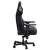 Fotel ANDA SEAT Kaiser 4 XL Czarny (skóra ekologiczna PVC) Wysokość siedziska [cm] 46 - 52.5