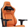 Fotel ANDA SEAT Kaiser 4 XL Pomarańczowo-czarny Regulacja podłokietników Przód - tył