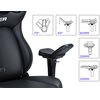 Fotel ANDA SEAT Kaiser 4 XL Różowy Materiał wypełnienia Pianka