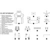 Fotel ANDA SEAT Kaiser 4 XL Różowy Waga [kg] 33.50