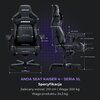 Fotel ANDA SEAT Kaiser 4 XL Fioletowy Regulacja podłokietników Góra - dół