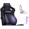 Fotel ANDA SEAT Kaiser 4 XL Czarny (tkanina lniana) Seria Anda Seat Kaiser