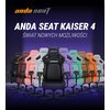 Fotel ANDA SEAT Kaiser 4 XL Czarny (tkanina lniana) Rekomendowany wzrost [cm] 175 - 210