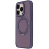 Etui TECTO SHIELD Secure Spinning Mag do Apple iPhone 15 Pro Max Fioletowy