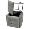 Pufa GO GIFT Puf 5w1 Szary Materiał Pianka