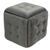 Pufa GO GIFT Puf 5w1 Szary Materiał Welur