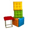 Pufa GO GIFT PUF 5w1 MULTI Wielokolorowy Materiał Stal