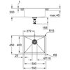 Zlewozmywak jednokomorowy GROHE K700U 31574SD1 Stalowy 45x55 Typ Montowany na równi z blatem