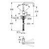 Bateria GROHE Minta 32488DL0 Złoto szczotkowane Rodzaj baterii Jednodźwigniowa