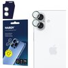 Szkło hartowane na obiektyw 3MK Hardy Lens Protection Pro do Apple iPhone 16/16 Plus Zielony