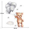 Naklejki na ścianę SIPO Miś z balonikami WS63036 Motyw Miś