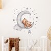 Naklejki na ścianę SIPO Miś na księżycu WS63037 Materiał Tworzywo sztuczne