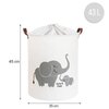 Kosz na zabawki SIPO Dwa Słonie XL Wymiary (GxSxW) [cm] 35 x 35 x 45