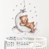 Naklejki na ścianę SIPO Miś na księżycu WS63026 Wymiar na ścianie [cm] 72 x 57