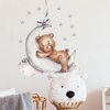 Naklejki na ścianę SIPO Miś na księżycu WS63026 Materiał Tworzywo sztuczne