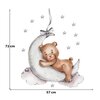 Naklejki na ścianę SIPO Miś na księżycu WS63026 Motyw Miś