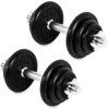 Zestaw hantli SPOKEY Egir (2 x 10.5 kg) Materiał Stal chromowana