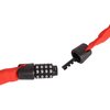Zapięcie rowerowe VÖGEL VZP-42432R Łańcuch Czerwony Zamknięcie Szyfr