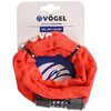 Zapięcie rowerowe VÖGEL VZP-42432R Łańcuch Czerwony Materiał Tworzywo sztuczne