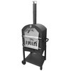 Grill węglowy BOTTARI Vesuvio z komorą do pieczenia pizzy 35.5 x 32.5 cm. Kształt rusztu głównego Prostokątny